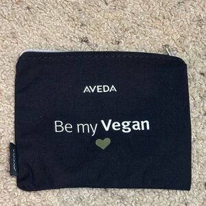 AVEDA Black Canvas Zip Pouch